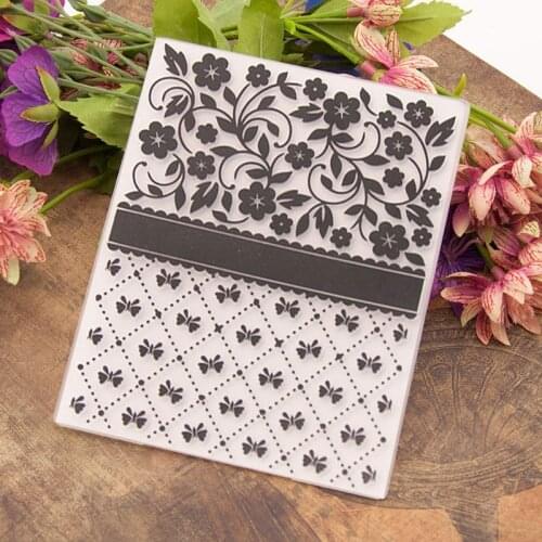 KLJUYP Flowers Plastic Embossing Folders for DIY Scrapbooking Paper Craft/Card Making Decoration Supplies 023