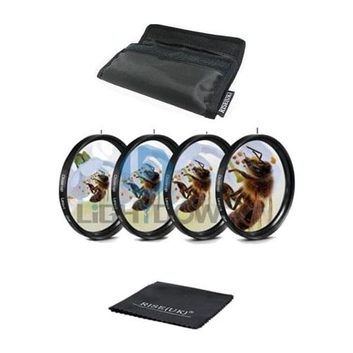 Macro Close Up Lens Filter +1+2+4+10 Filter Kit 49mm 52mm 55mm 58mm 62mm 67mm 72mm 77mm for Canon Nikon Sony Cameras