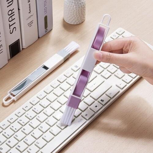 Multifunctional Computer Window Crevice Cleaning Brush Window Groove Keyboard Nook Dust Shovel Window Track Cleaning Tool