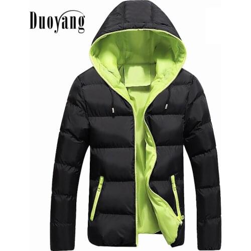 Winter jacket men coats 2021 new brand hooded thick padded zipper slim men jackets clothing men parkas plus size