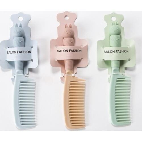 Soft Cute Mouse Cartoon Rabbit Shape Comb Student Girl Comb Curly Hair Comb Massage Hair Smoothing Comb Portable Fashion Comb