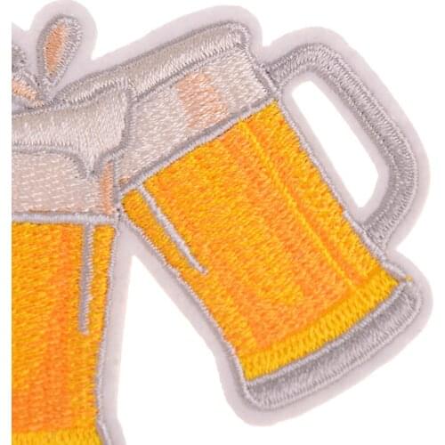 Clothing girls diyit biker patches for clothes stickers fabric embroidery beer badge iron on patch deal with