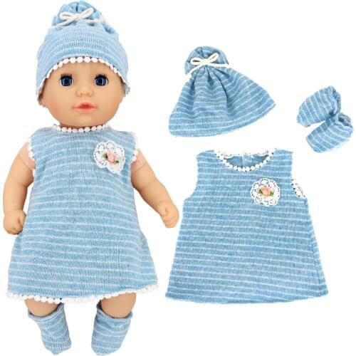 16-18 inch Doll Clothes Accessories Dress,Sock,Hats and Wool Outfits for 43cm Newborn Baby Annabell Doll, Nenuco Dolls Clothing