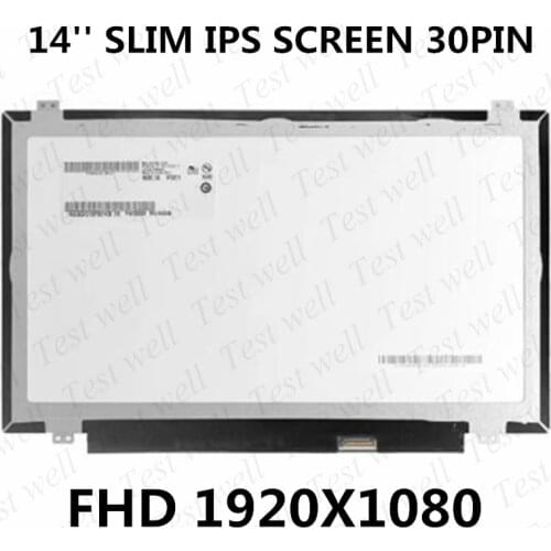 Original 14'' for Lenovo T420 T430 screen high score B140HAN01.1 B140HAN01.2 B140HAN01.3 IPS 1920 * 1080 FHD Laptop LCD Screen