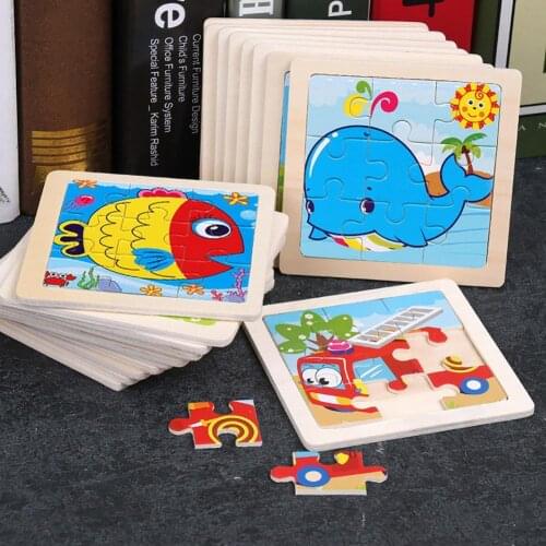 Educational Toy Smooth Surface Safe to Use Wood Educational Puzzle Board for Girl