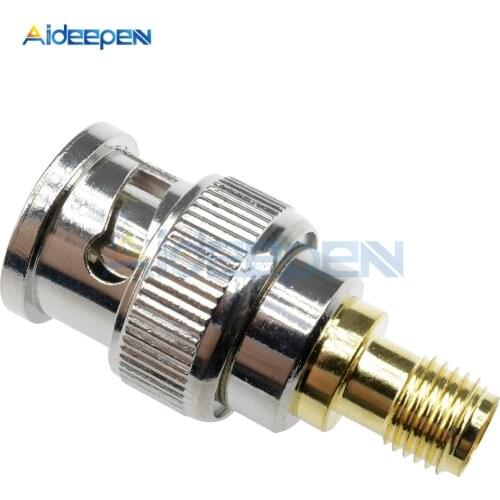SMA Male Plug to BNC Female M/F Radio Antenna Connector Adapter Home Kit Set