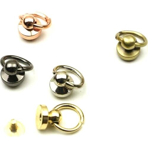 O Ring Bag Handles Chain Hook Side Clip Screw Nail Rivet Handbag Strap Connector Clasp Hanger Buckles