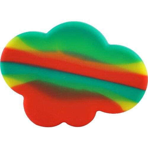 1 PCS Large Capacity Nonstick Silicone wax Container 85ml Cloud Shape Silicone Storage Box for Oil Wax Jar Dab