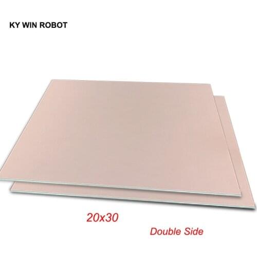 1 pcs FR4 PCB 20*30cm Double Side Copper Clad plate DIY PCB Kit Laminate Circuit Board 20x30cm 200x300x1.6mm