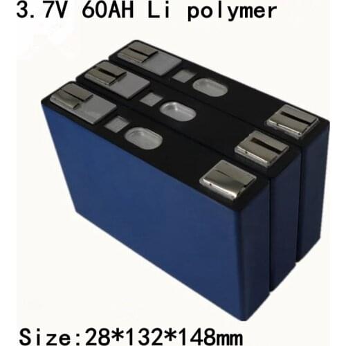 1pc New 3.7v 60ah Lithium Polymer Power Lithium Battery High Magnification Aluminum Shell for Electric Car Electric Motorcycle
