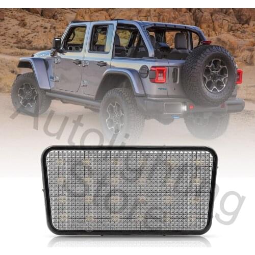 1 Pc Led Rear License Number Plate Light For Jeep Wrangler JL 2018 2019 2020 2021 Canbus Error Free Lamps Tail Plate Lamp