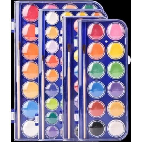 12/16/28/36 Colors Solid Pigment Watercolor Paints Student Artist Stationery high quality gouache material non-toxic odorless