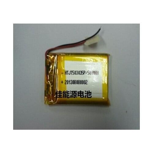 3.7V lithium polymer battery 503035 500MAH wireless headset audio electronic pedometer small dog Rechargeable Li-ion Cell