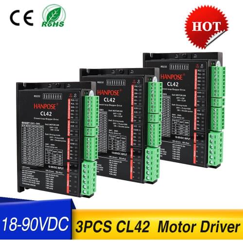 3pcs 42 Series Closed-Loop Motor CL42 Hybrid nema17 Servo motor Drive Dedicated drive CL42 For 3D Printer Monitor Equipment