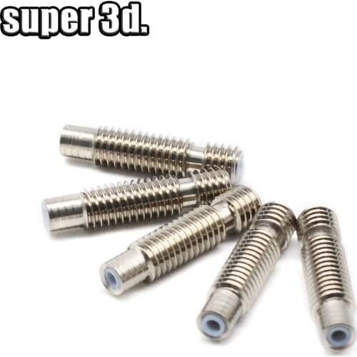 5 pcs bowden V6 hotend Heat Break Throat for 1.75 Filament J-head 3d Printer parts Reprap Prusa i3 kosse 3D printer