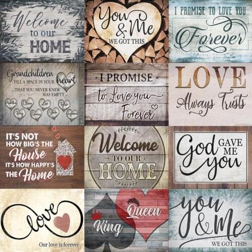 Full Drill 5D DIY Diamond Painting Love Letter Embroidery Mosaic Picture Cross Stitch Home Decoration