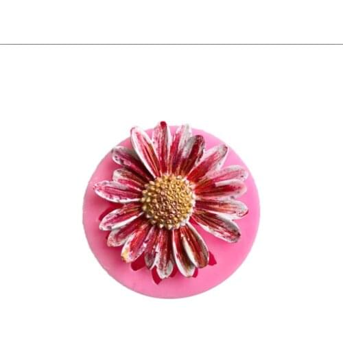 Aouke Flower Modeling Silicone Mold DIY Daisy Flower Cake Baking Decoration terra-cote Gypsum Jewelry Silicone Mold