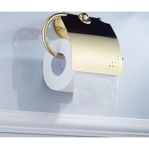 Blesiya Tissue Paper Storage Brass Toilet Roll Holder