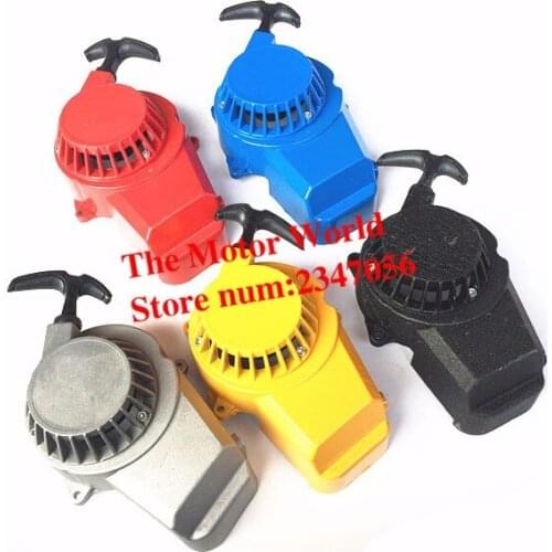 Colorfull New Aluminium Pull Starter Start Mini Pocket Bikes ATVs Quad 49cc Mower Engines