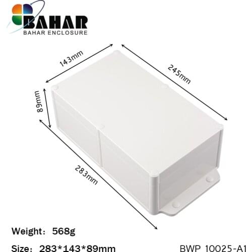 IP68 plastic electronic project junction box waterproof electrical supplies outdoor control junction outlet case 283*143*89mm