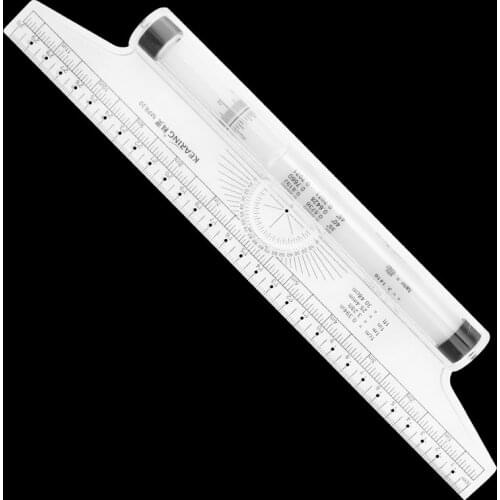 Kolding 30CM Universal Parallel Rulers Angle Ruler Balancing Scale Drawing Multi-purpose Rolling Ruler