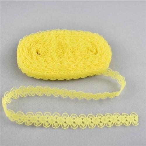 10yards lace wedding dress 14MM width diy Ribbons for needlework embroidery Net Fabric sewing Decoration Handicraft accessories