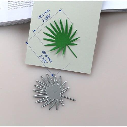 DUOFEN METAL CUTTING DIES palm tree leaves stencil DIY Scrapbook Paper Album 2019 new