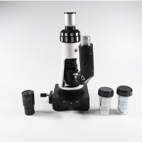 Polarizing Light Microscope Handheld Diagnost Equipment Portable Metallographic Microscope with Magnetic Base Polarizer