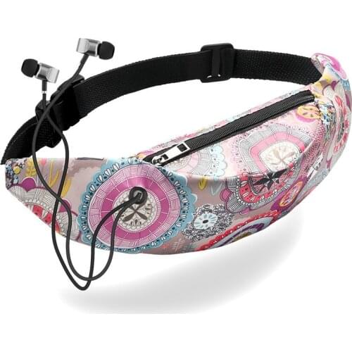 Fashion Belt Bags Mountaineering Mobile Phone Bag 3D Colorful Print Waist bag Men Women Fanny Packs Hip Running bag