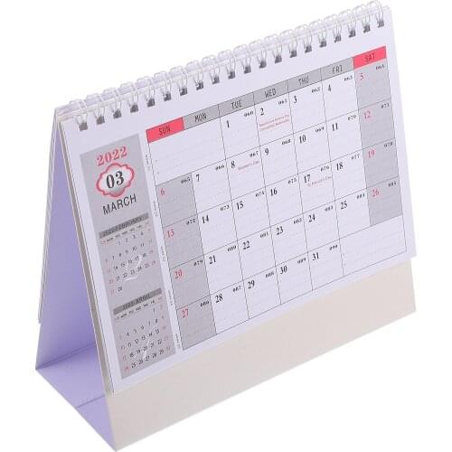 1Pc 2022 English Desk Calendar Monthly Weekly Planner Large Schedule Calendar