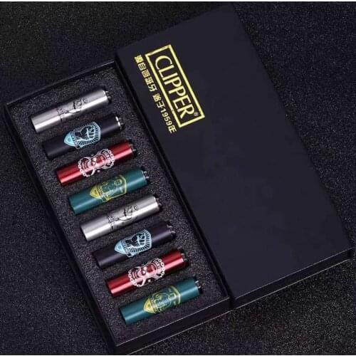 Original Clipper Grinding Wheel Nylon Free Fire Torch Gasoline Pocket Refillable Gas Lighter Use For Collection And Gift