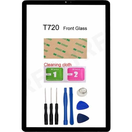 For Samsung Galaxy Tab S5e T720 SM-T720 T725 (No LCD Touch Screen) Front Glass Screen Panel Assembly Parts