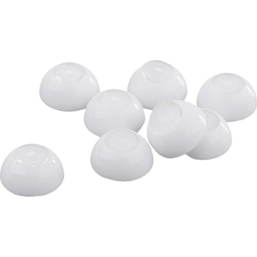 4 Pairs 12mm Acrylic Plastic Half Round Hollow BJD Doll Eyes with Separate 7mm Iris Dolls Dollfie DIY Making Accessories