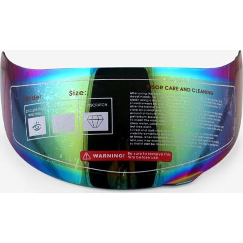 Detachable Motorcycle Helmet Goggles Visor Anti-glare Windproof PC Fence Motorcycle Shield Compatible for AGV K3-SV K5 (Colorful