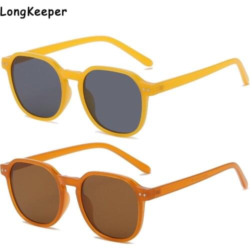 Vintage Rivet Round Sunglasses Women Stylish Designer Sun Glasses Men Glasses For Driver Female Eyewear Gafas de sol mujer uv