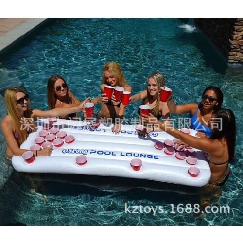 Outdoor Toys 0.8mm Pvc 185*85*20cm Inflatable Water Drain Chair Float/bed/raft Swimming Pool Accessories Game Table For Adult