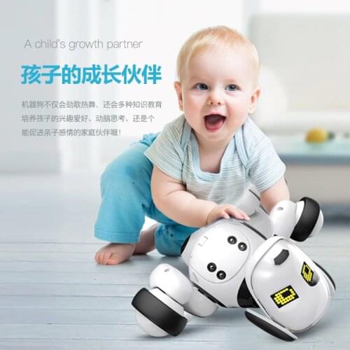 2020 NEW Smart Robot Dog 2.4G Wireless Remote Control Kids Toy Intelligent Talking Robot Dog Toy Interactive Electronic Pet