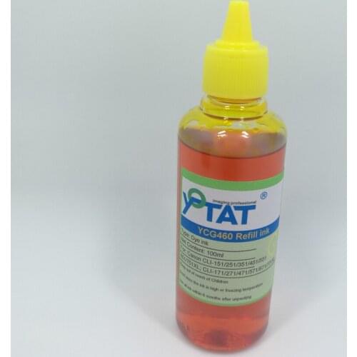 YOTAT 100ml Dye Ink for Canon PGI-450 PGI-550 PGI-650 PGI-470 PGI-570 PGI-670 CLI-451 CLI-551 CLI-651 CLI-471 CLI-571 CLI671