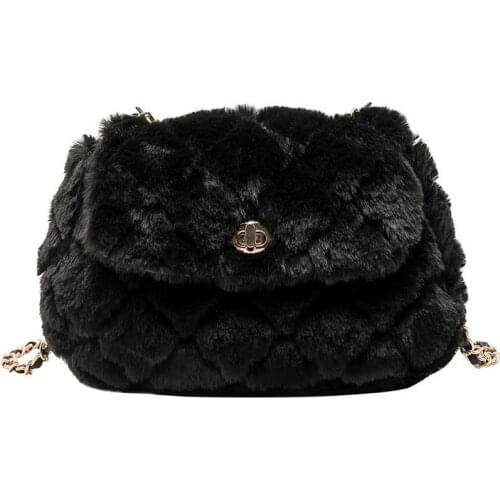 Faux Bag Women 2020 Chain Crossbody Shoulder Handbag Purse Brand Designer Handbags Fashion Winter New