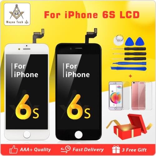 Retail Grade AAA No Spots Screen Replacement For iPhone 6S LCD Assembly With 3D Force Touch Screen Display Free Shipping