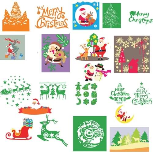 Winter Christmas Theme Animals Words Pattern Metal Cutting Dies Stencil Scrapbooking Embossing For Paper Card DIY Crafts 2019