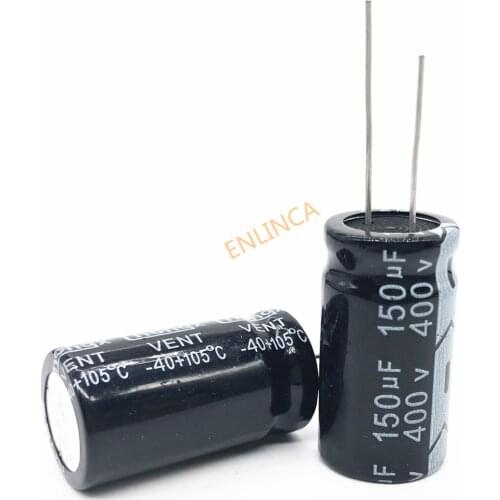 10pcs/lot 400V 150UF 18*35 20% RADIAL aluminum electrolytic capacitor 150000NF 20