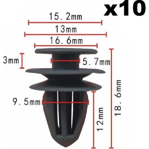 10x For Honda door interrior trim plate fixed buckle