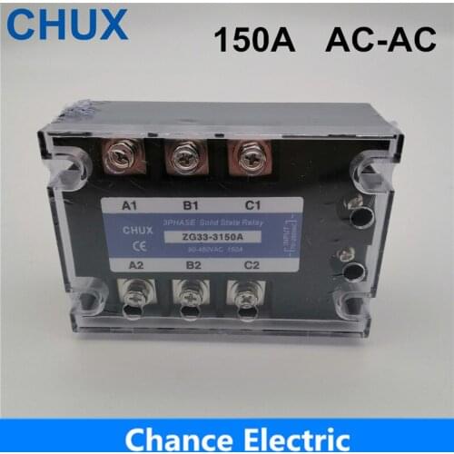 150A Solid State Relay AC control AC 70-280VAC to 90-480VAC SSR 150AA 3phases 150A AC-AC Solid State Relay 150A Relay