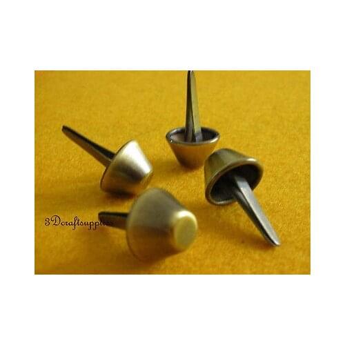 Purse feet bag feet handbag feet metal feet 30 pcs 12 mm Antique Brass G15