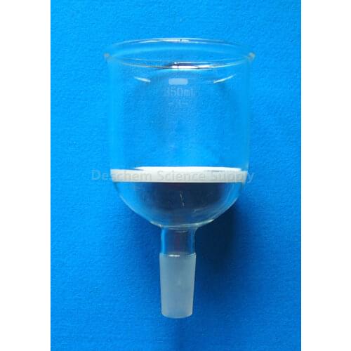 350ml,Buchner Funnel With Glass Ground Joint 24/40,lab Chemistry Coarse Filter