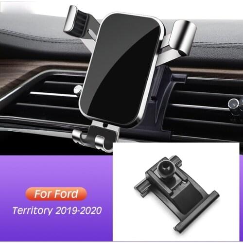 Car Mobile Phone Holder Clip For Ford Territory 2019 2020 Air Vent Mounts GPS Stand Gravity Navigation Bracket Car Accessories