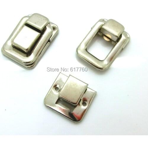 Free Shipping-10 Sets Toggle Catch Suitcase Case Box Trunk Lock Box Silver Tone 3.8cm x 2.7cm 2.7cm x 2.4cm J1815