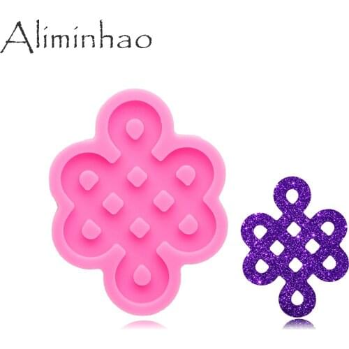 DY1004 Shiny Braided ribbon Keychain Molds, DIY Epoxy Resin Jewelries Making Tools, Resin Crafting Mould