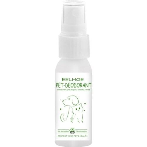 LXAF Deodorizing Pet Deodorant for Dogs 30ml Cat Odor Eliminator Liquid Perfume Spray Efficientive Remover for Pets Urine